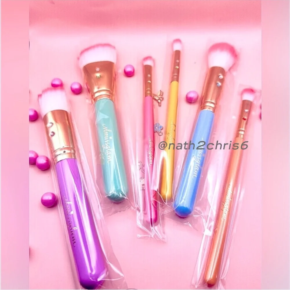 Slmissglam Macaron Brush set Limited Edition. 6pc New